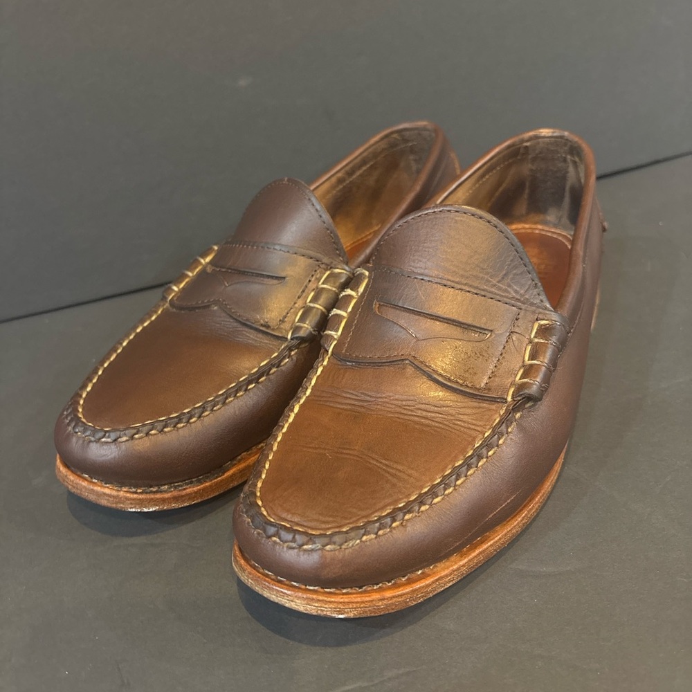 Oak Street Bootmakers Brown Leather Penny Loafers Men’s 11.5D Made in USA